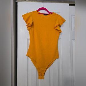 Shein Mustard Bodysuit